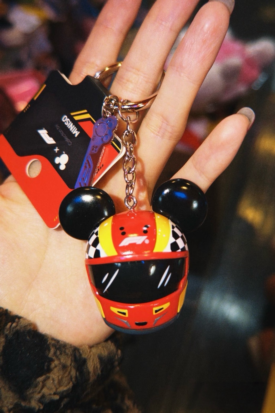 <超限量🔥> F1 x Disney x Miniso 聯名 迪士尼 米奇 安全帽 吊飾