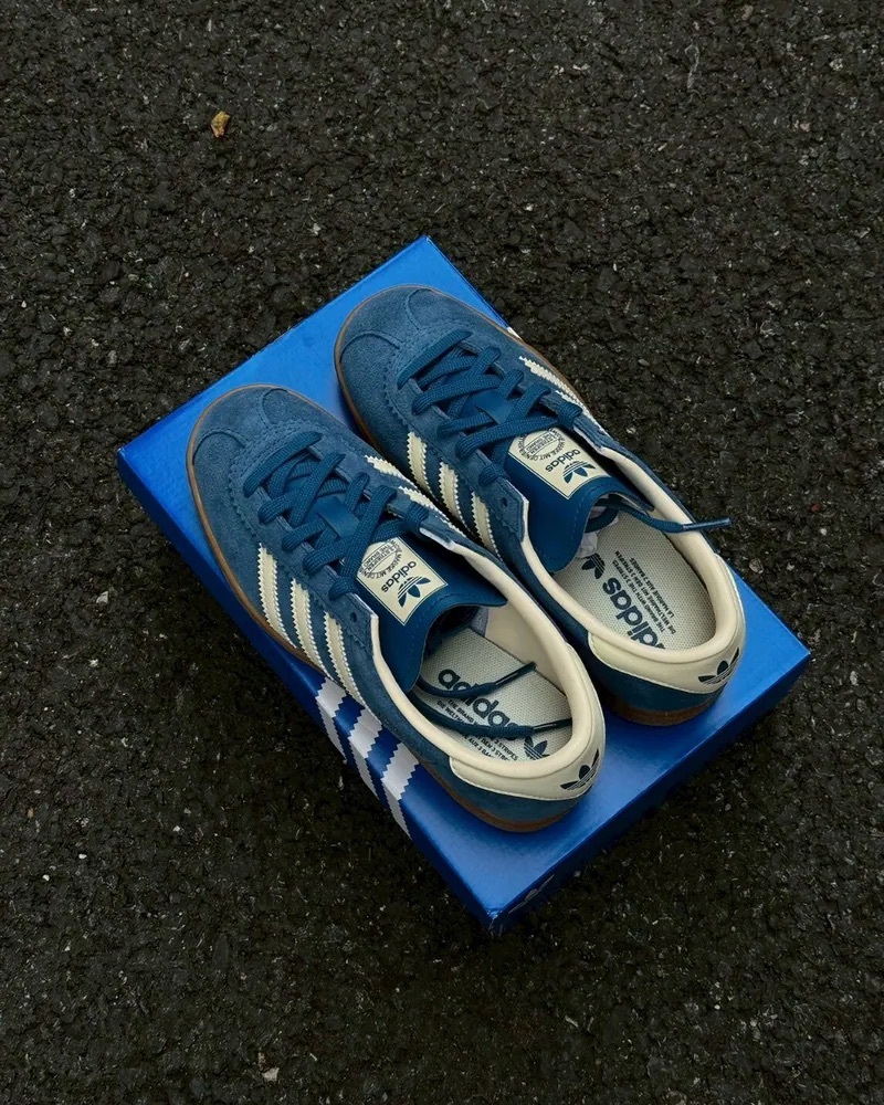 代購-Adidas Originals Stadt 復古 麂皮 德訓鞋 藏藍 JR9555