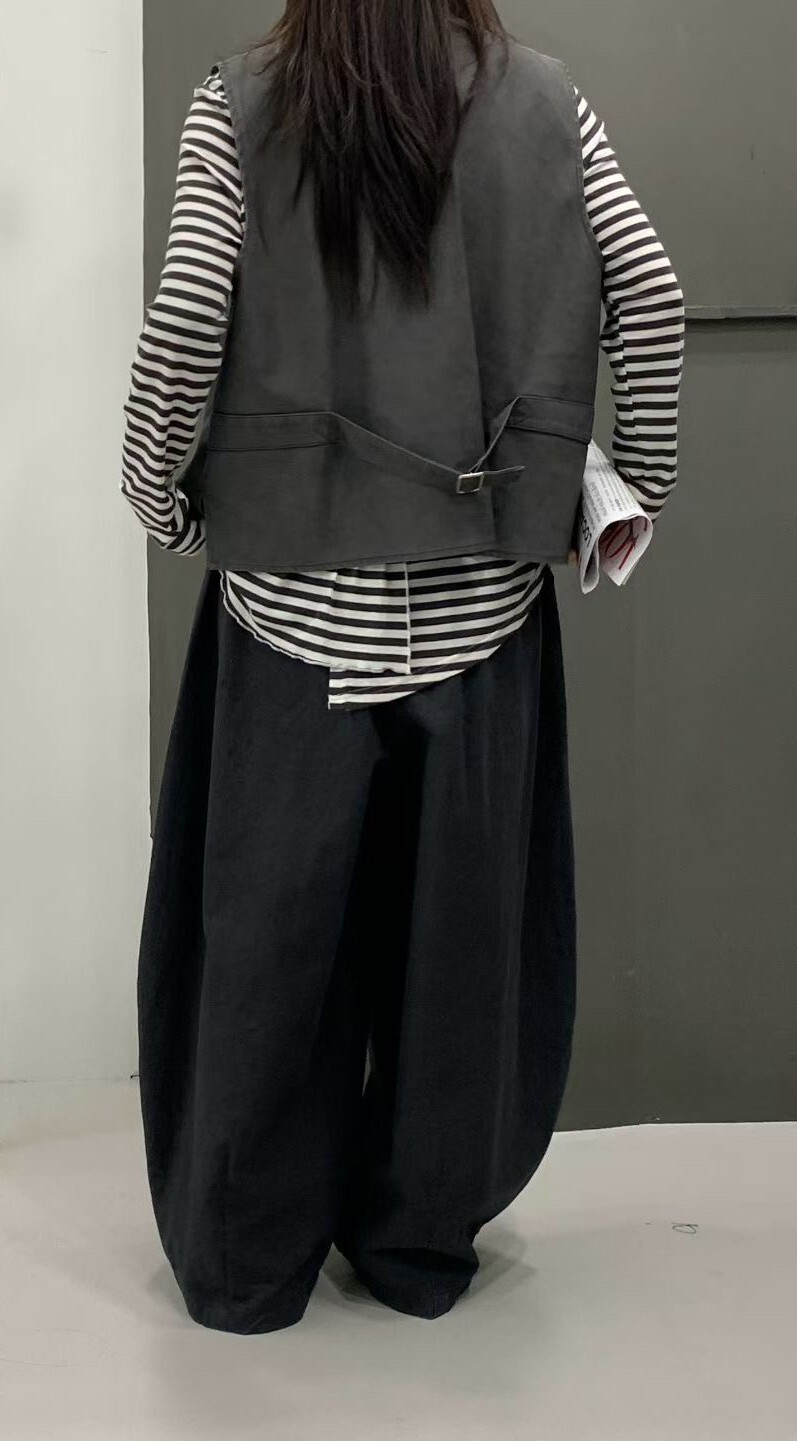 050736 工裝背心 - 灰