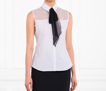 1AF0323-237 [ANNE FONTAINE] Pietra Shirts White #P19F32100 (EU)