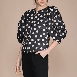 1AF0323-272 [ANNE FONTAINE] Polka Jackets Black #P19F23403 (EU)