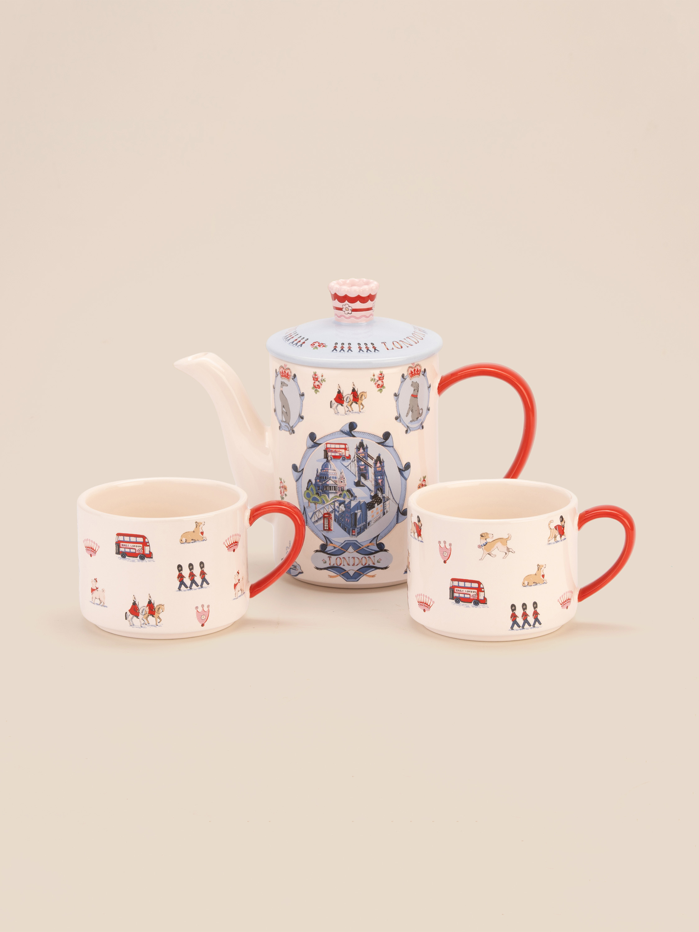 London Town 英式風味一壺二杯茶具組