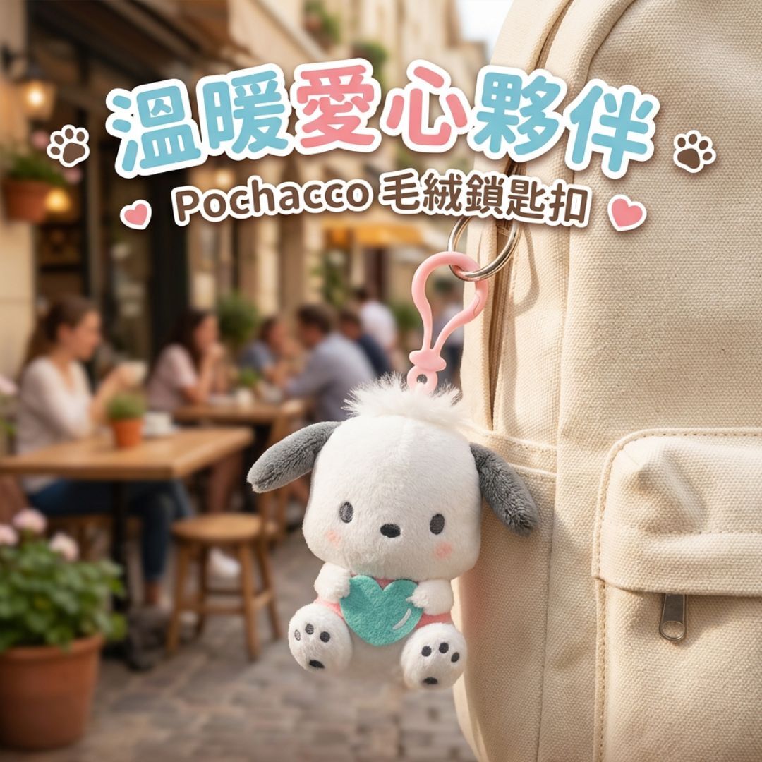 PC狗 Sanrio 毛絨公仔鎖匙扣飾物