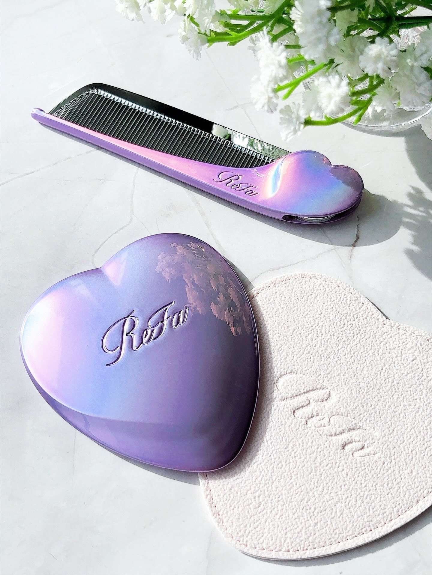 #預購 🇯🇵限定色!!!日本 ReFa 霓虹版 迷你版心型梳 愛心鏡 愛心梳 扁梳