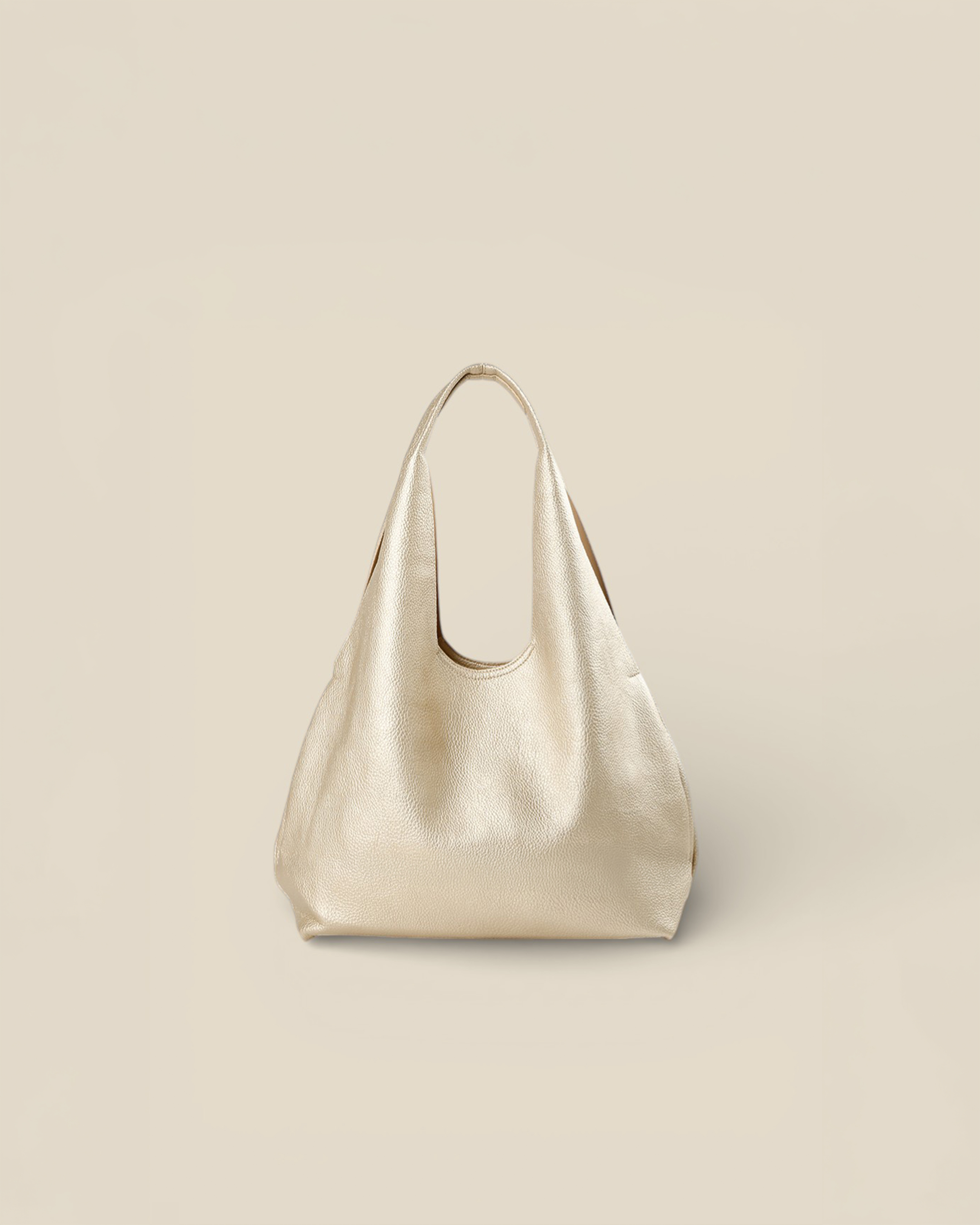 Fairy 素面簡約肩背包 金色