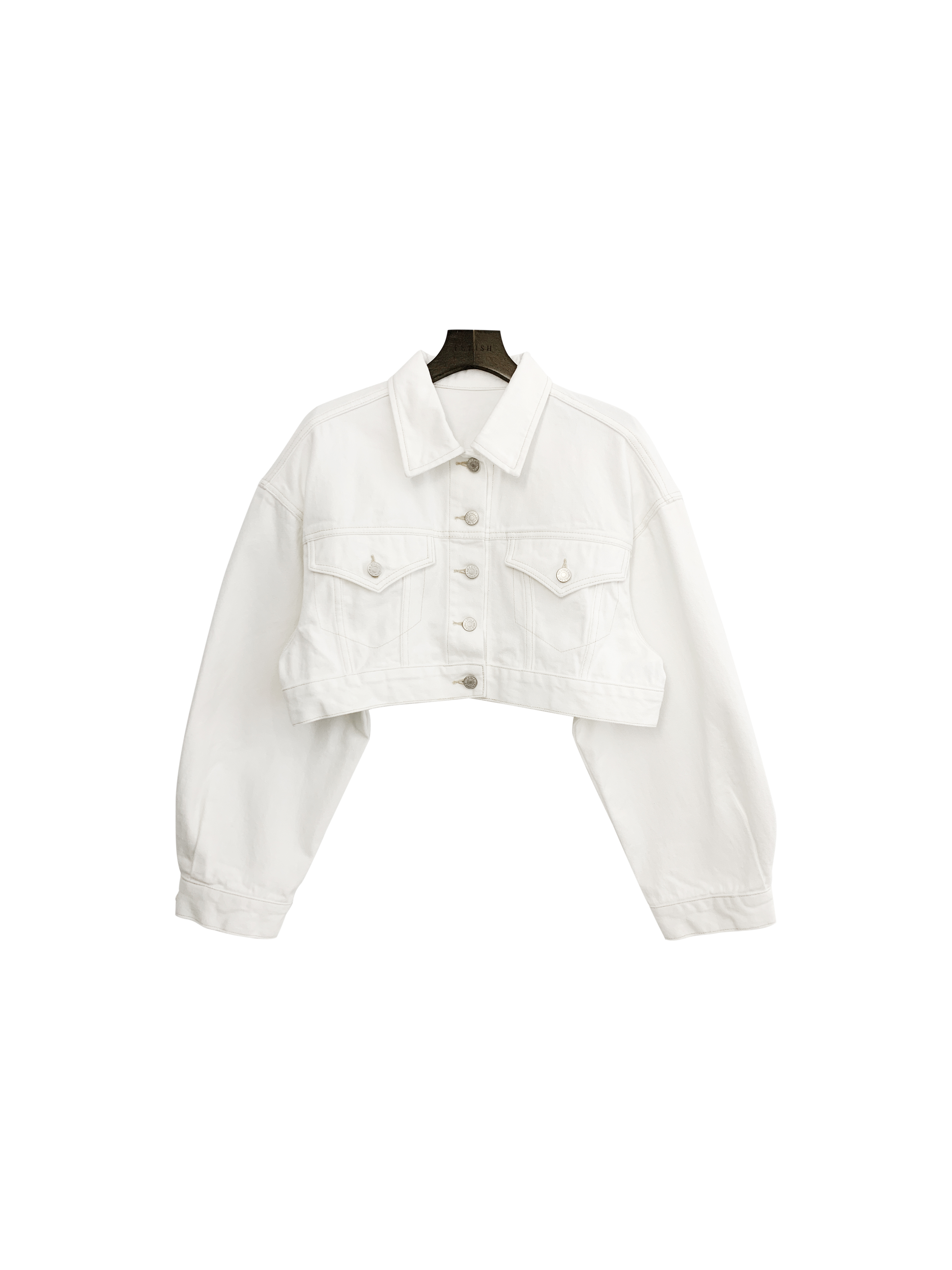 短版牛仔套褲-單外套