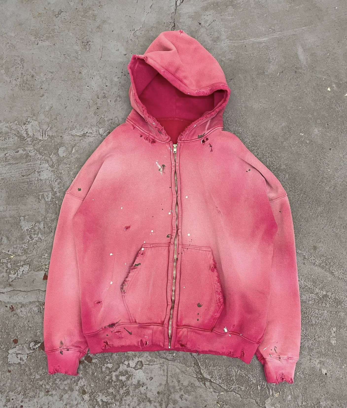 [現貨] MOOJIMOOJI OVERSIZED ZIP UP HOODIE | STREET RED