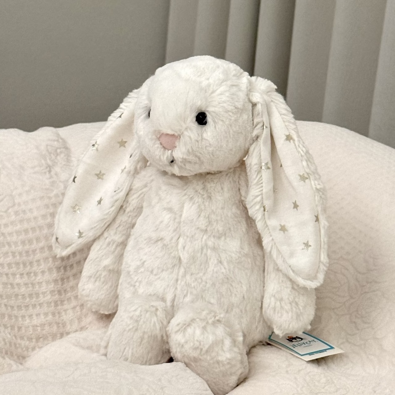 一隻免運‼️（預購）JellyCat 奶白星星耳 邦尼兔 絨毛娃娃 Bunny