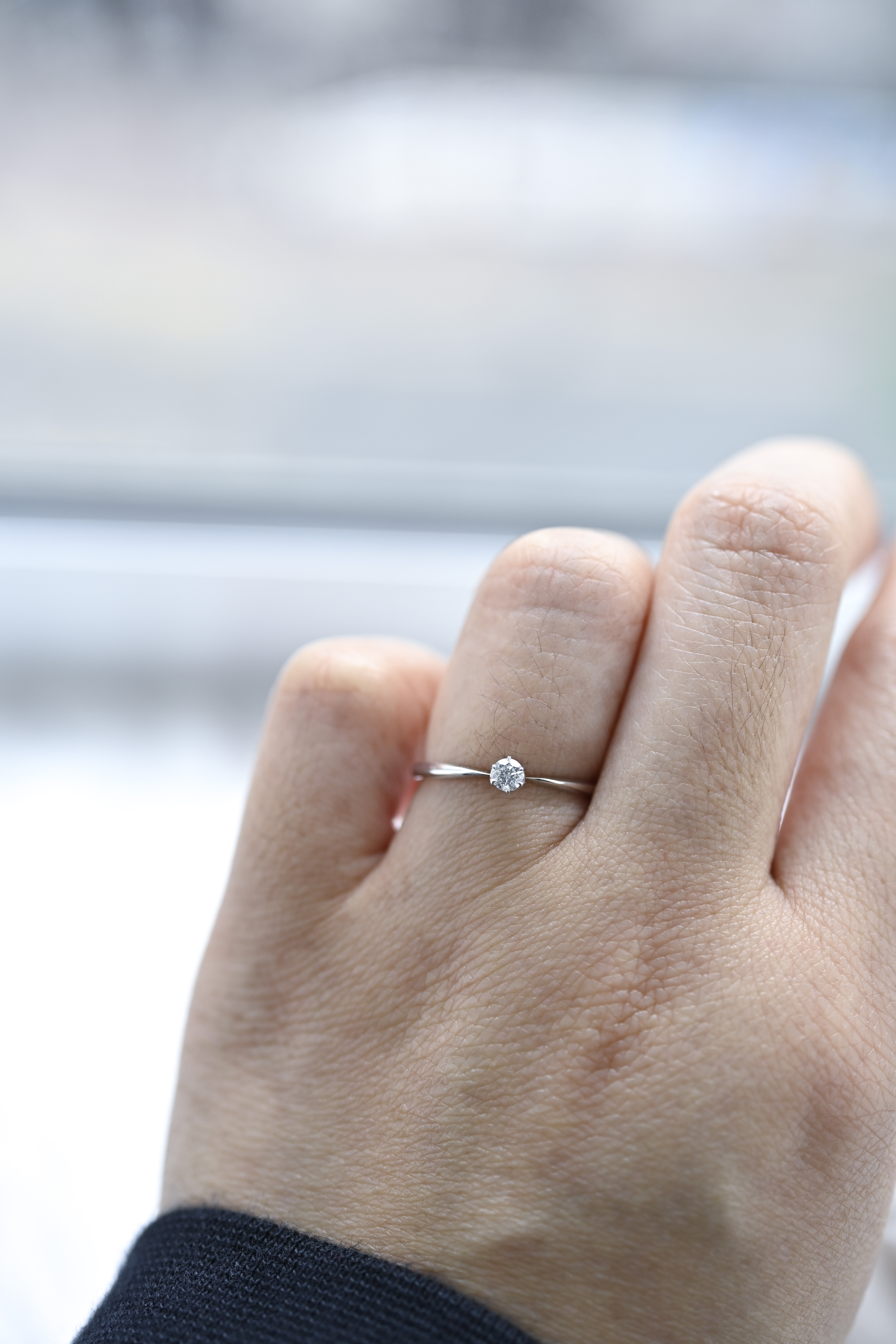 #(13) 18K Little Promise Diamond Ring 0.10ct