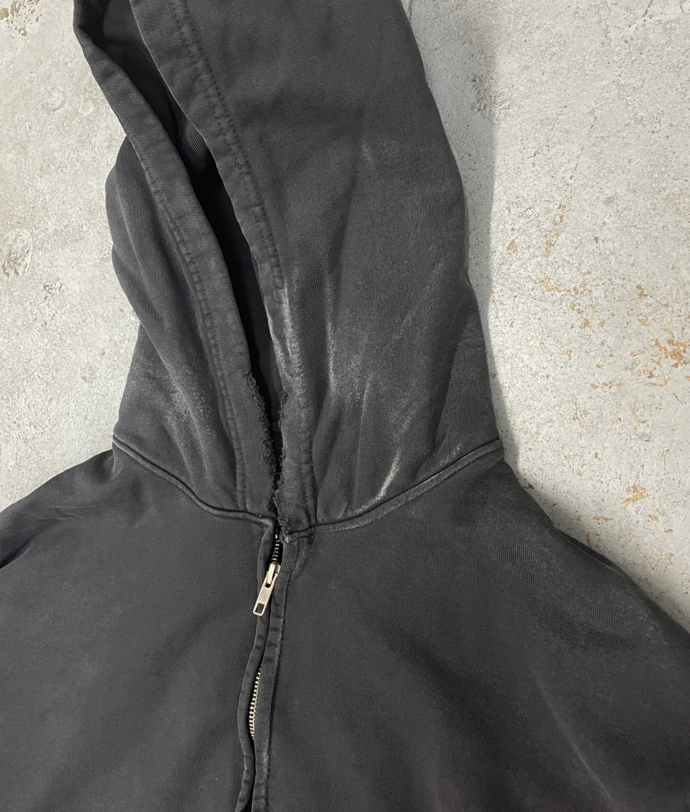 [現貨] MOOJIMOOJI OVERSIZED ZIP UP HOODIE | AGED BLACK
