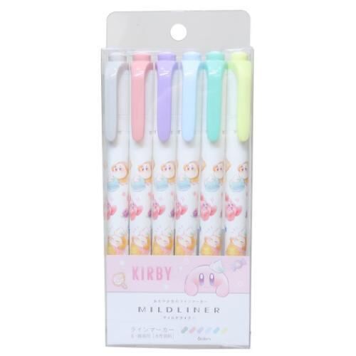 『星之卡比』螢光筆 Mildliner 6色套裝