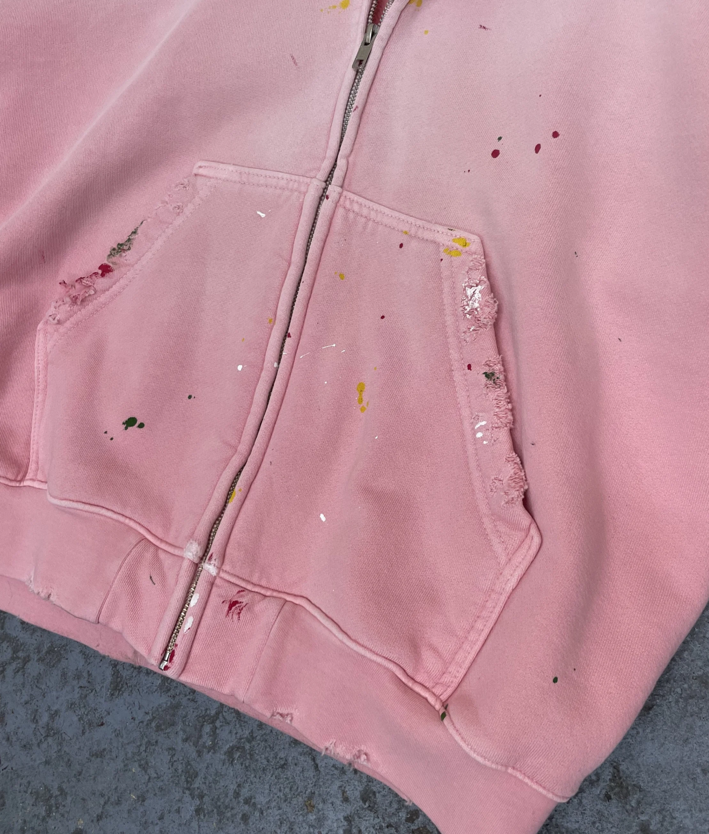 [現貨] MOOJIMOOJI OVERSIZED ZIP UP HOODIE | AGED NEW PINK