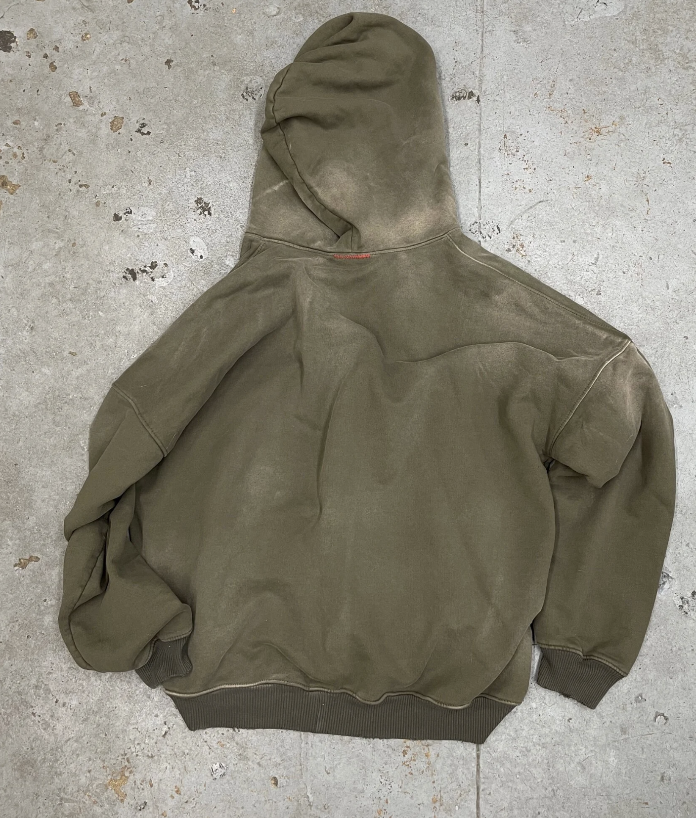 [現貨] MOOJIMOOJI OVERSIZED ZIP UP HOODIE | AGED OLIVE GREEN