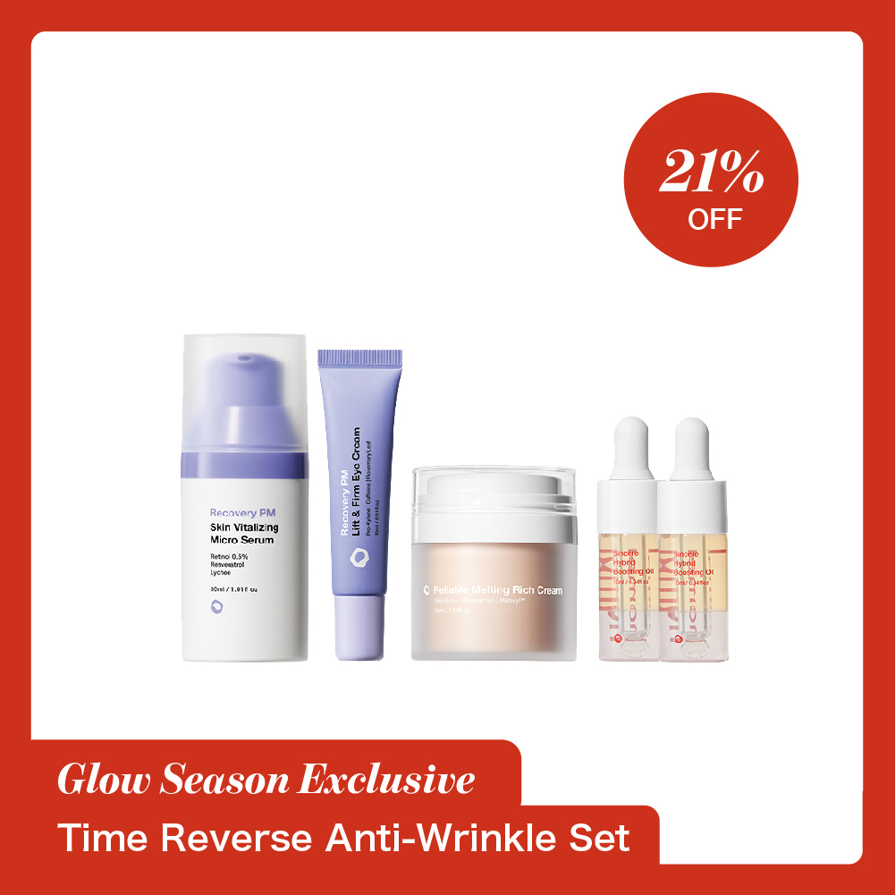 nomel Nighttime Repair Set: gently activate skin renewal while you sleep with our recovery serum, eye cream, and rich cream routine