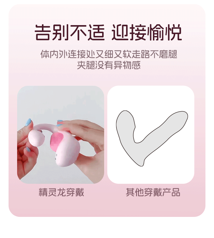 yyhorse 精靈龍 智能遠程 穿戴式雙點刺激震動吸吮器