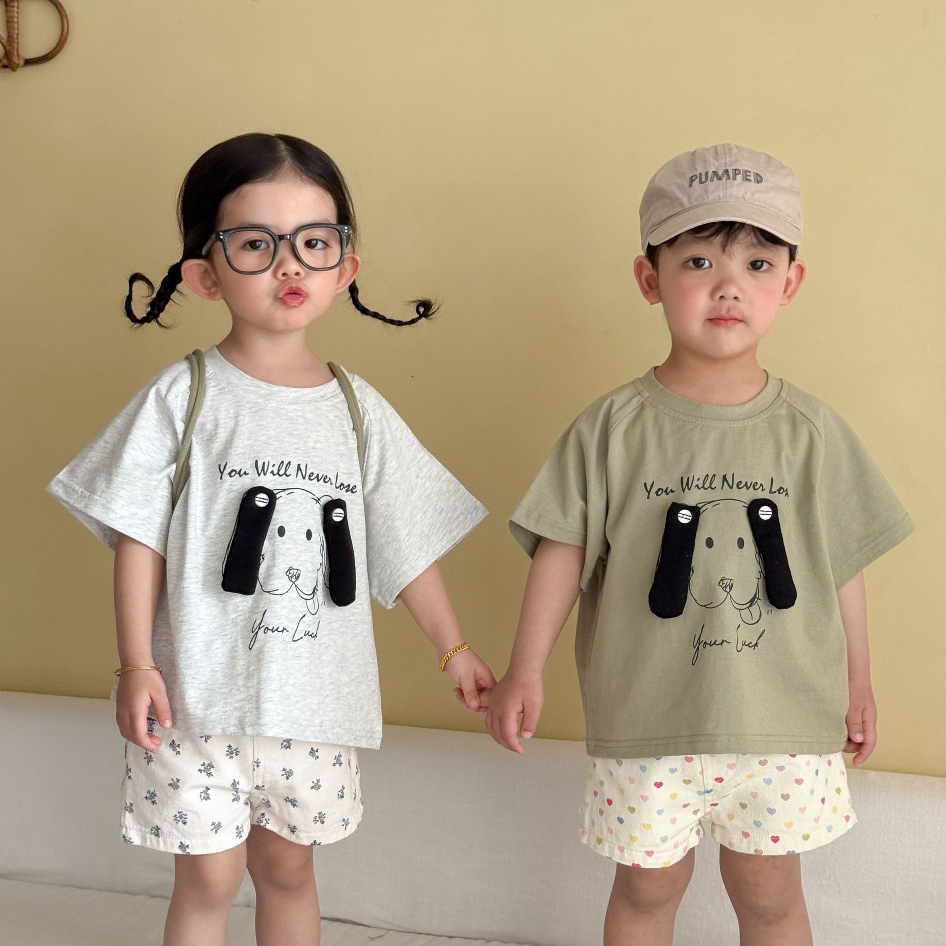 兄弟姐妹一起穿_立體耳朵狗狗上衣