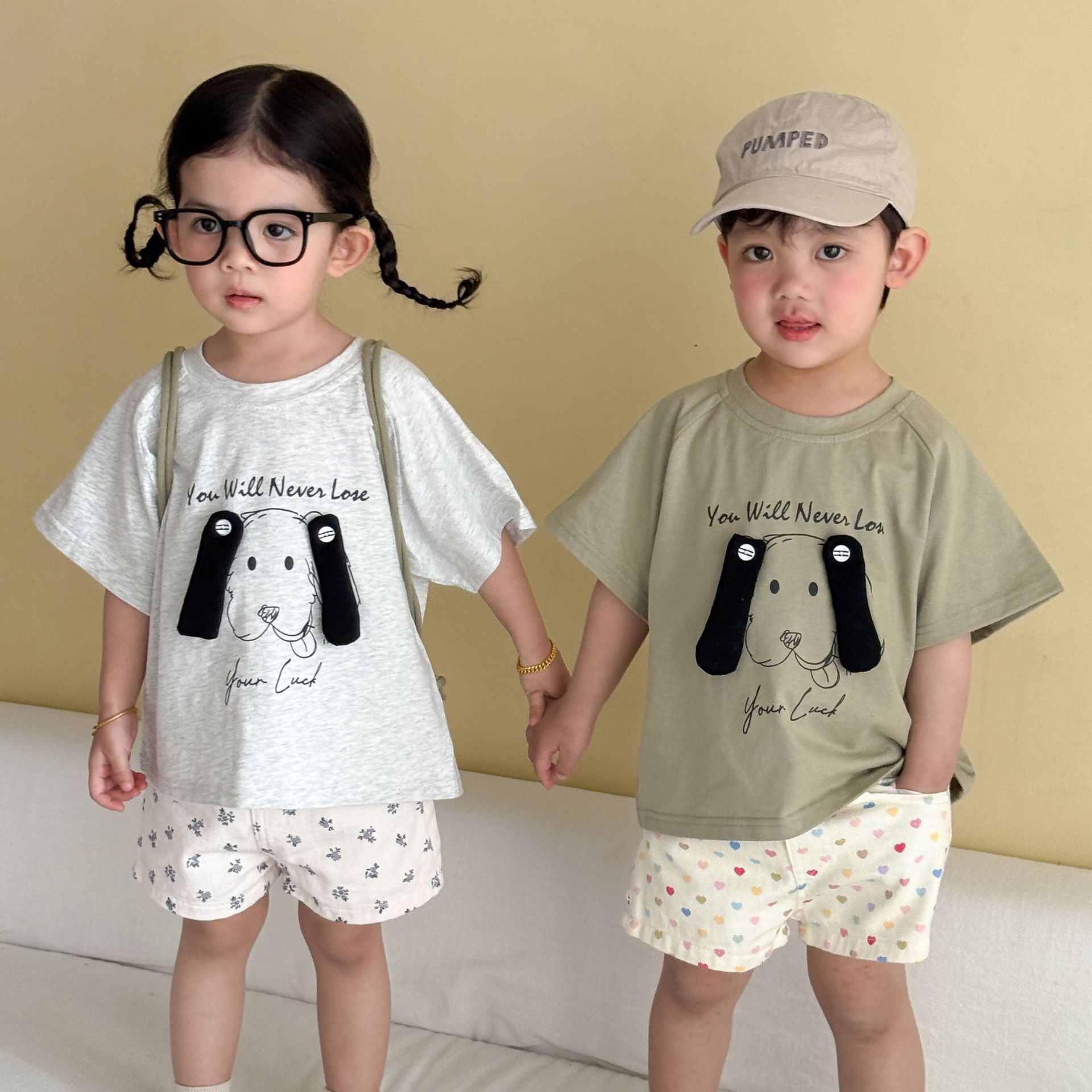 兄弟姐妹一起穿_立體耳朵狗狗上衣