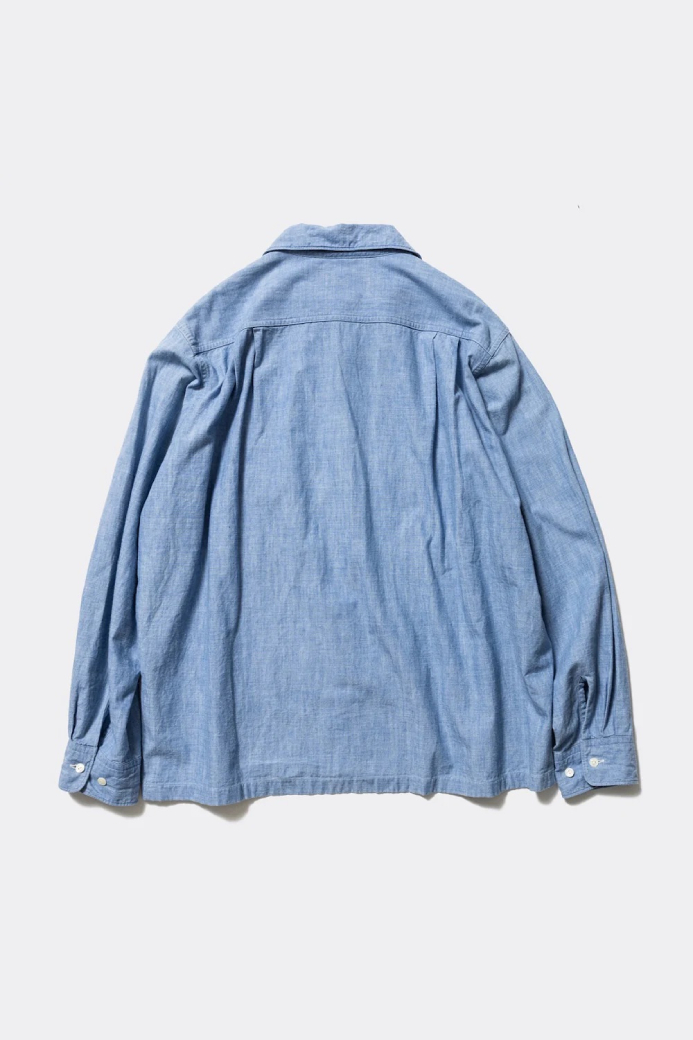 Unlikely OPEN COLLAR CHAMBRAY WITH FLOWER