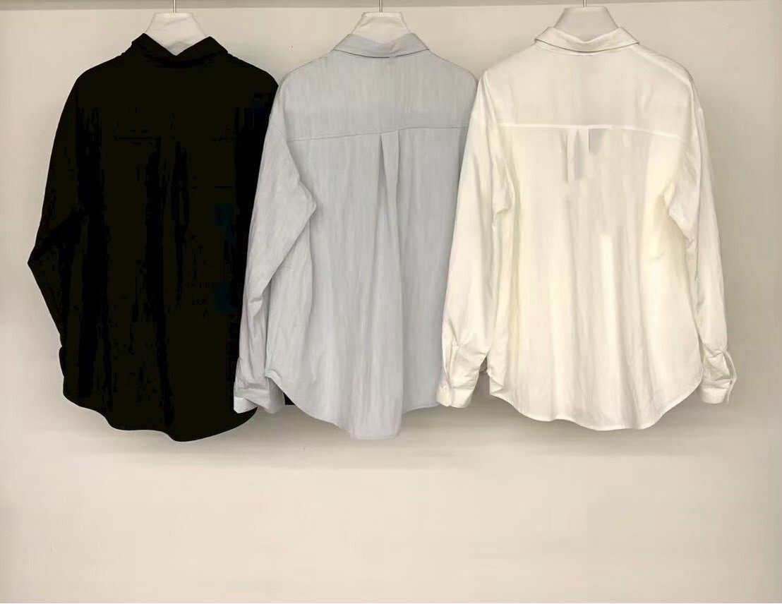 060242 小眾設計款! 不對稱剪裁襯衫 - 3 colors