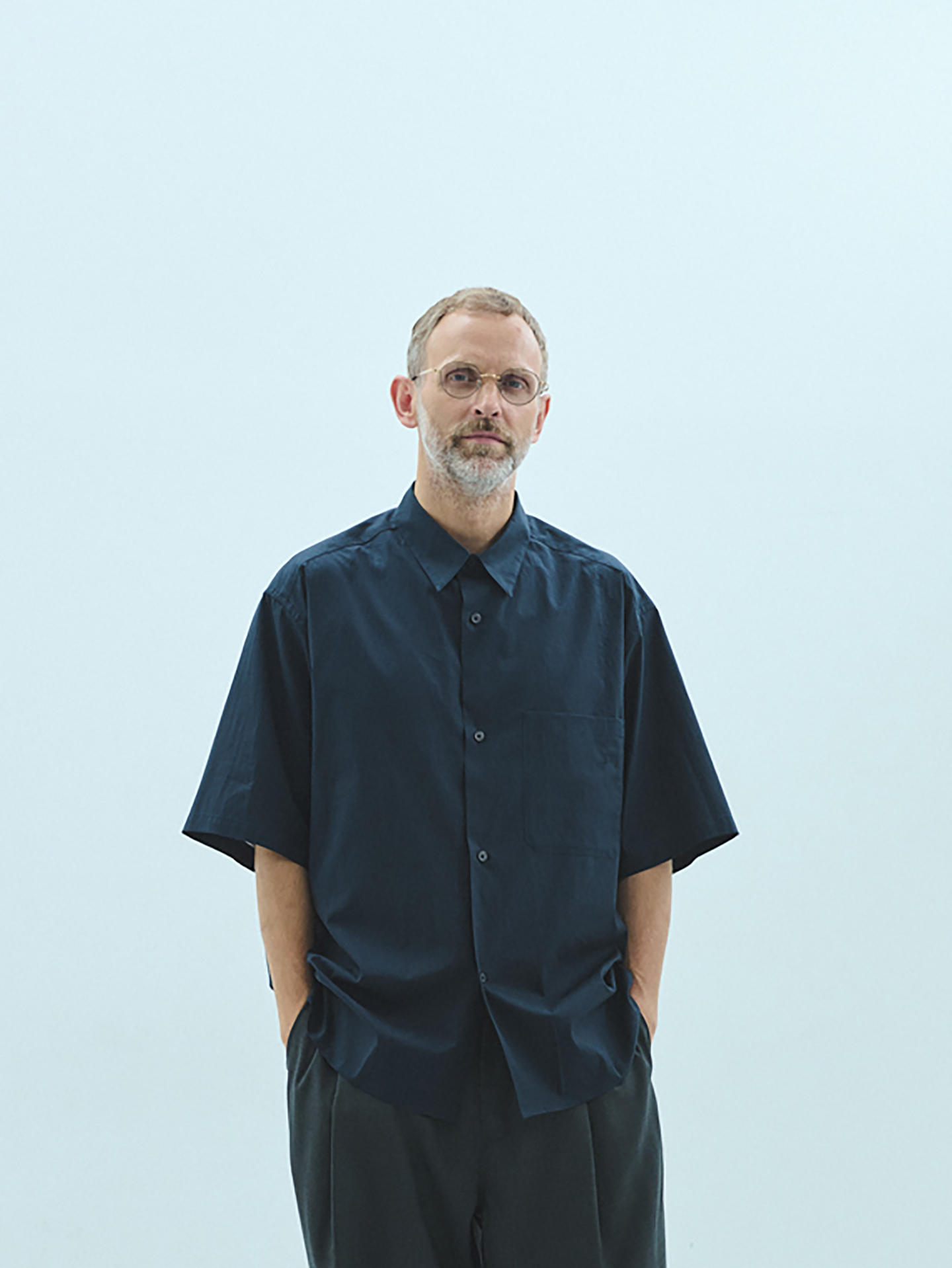 Still By Hand Half Sleeve Cotton Shirt SH08261