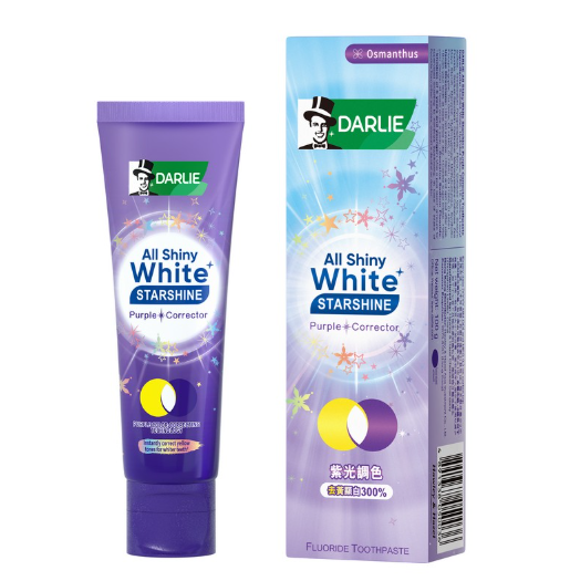 Darlie 全亮白星耀紫光校色牙膏100g