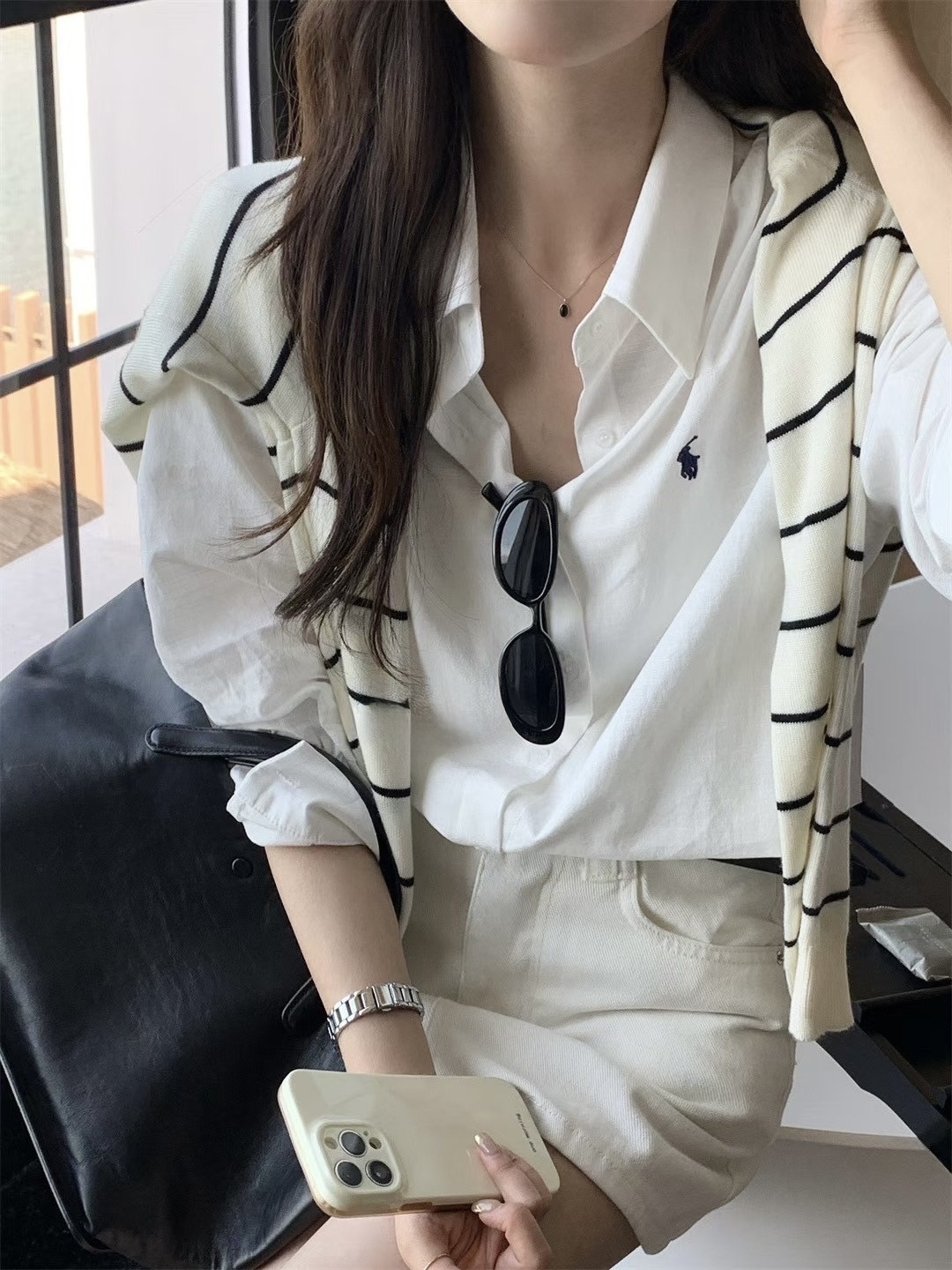 902 刺繡小馬襯衫