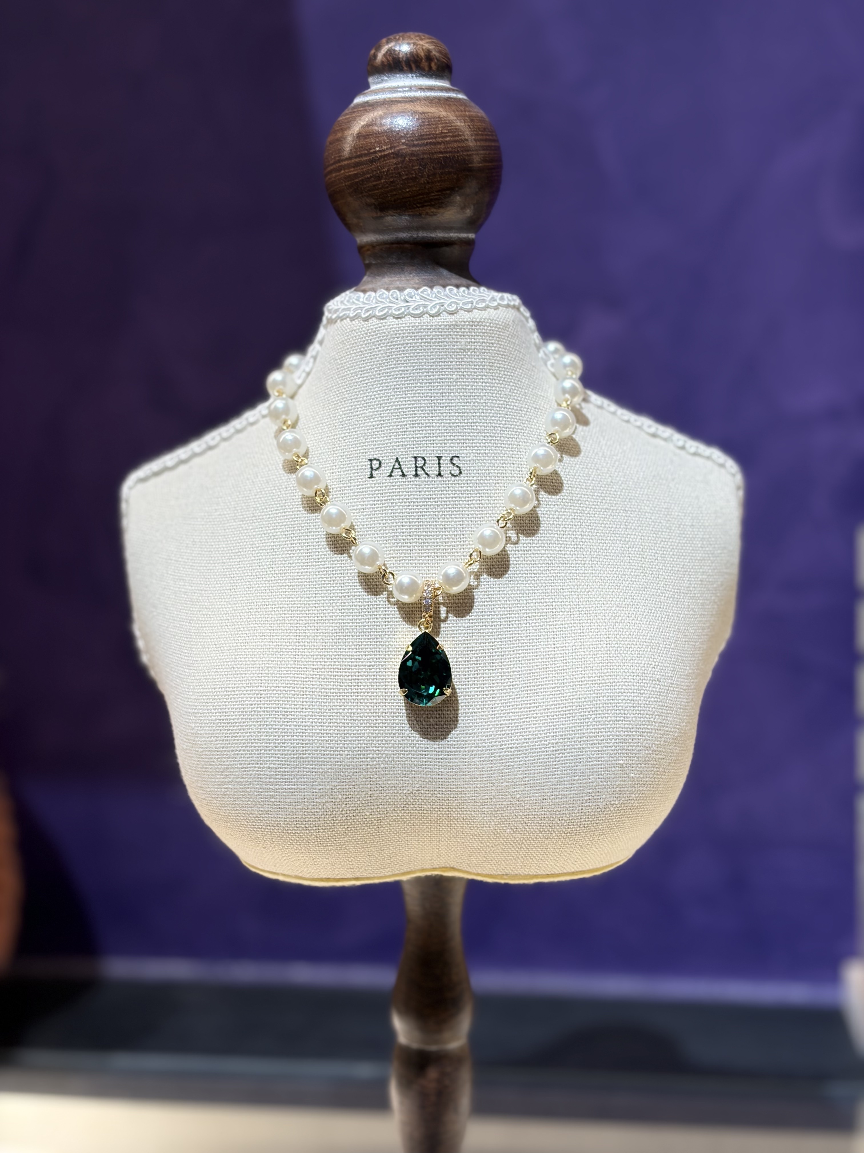 Salon de Peony 綠寶石項鍊