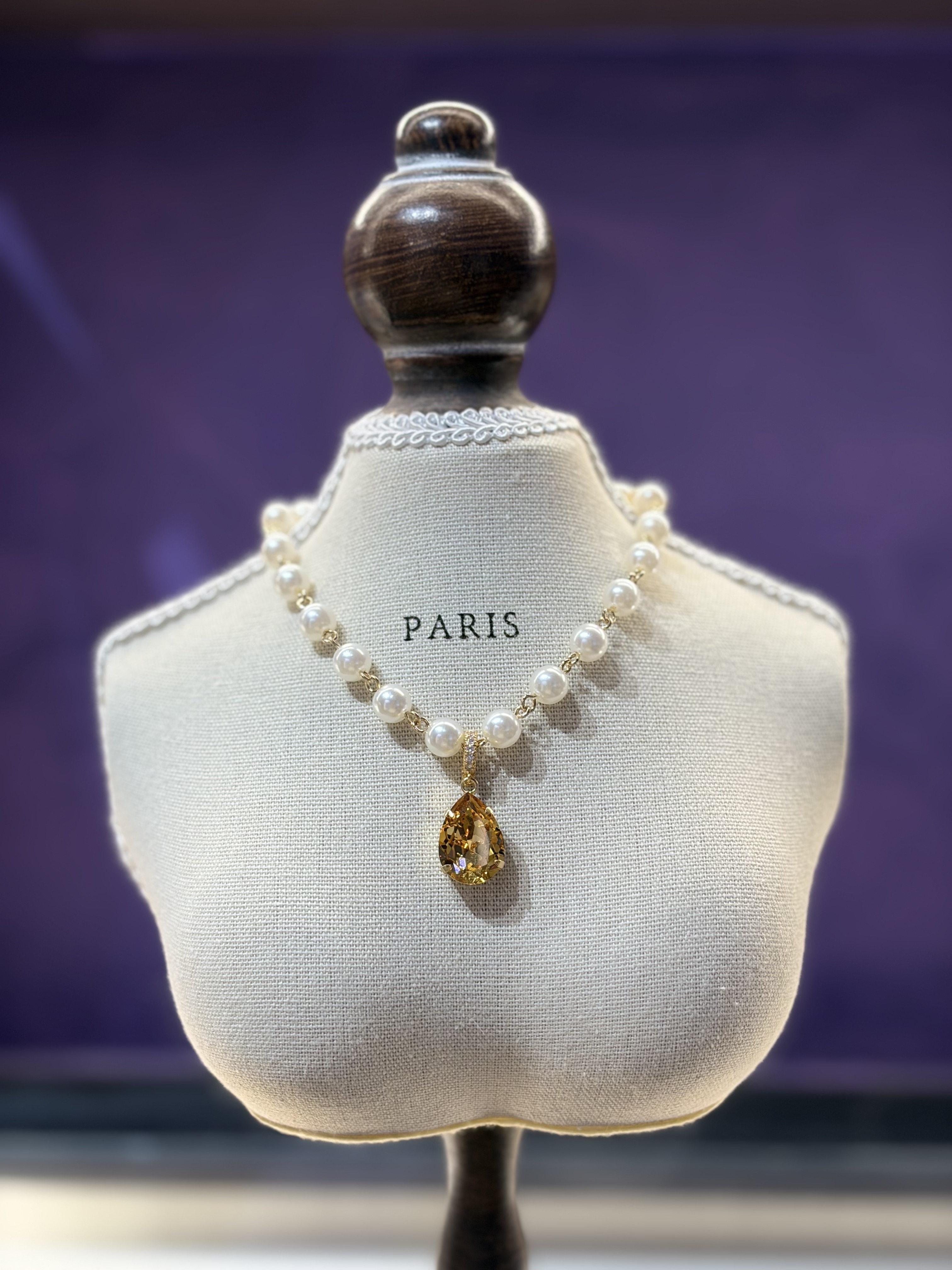 Salon de Peony 黃寶石項鍊