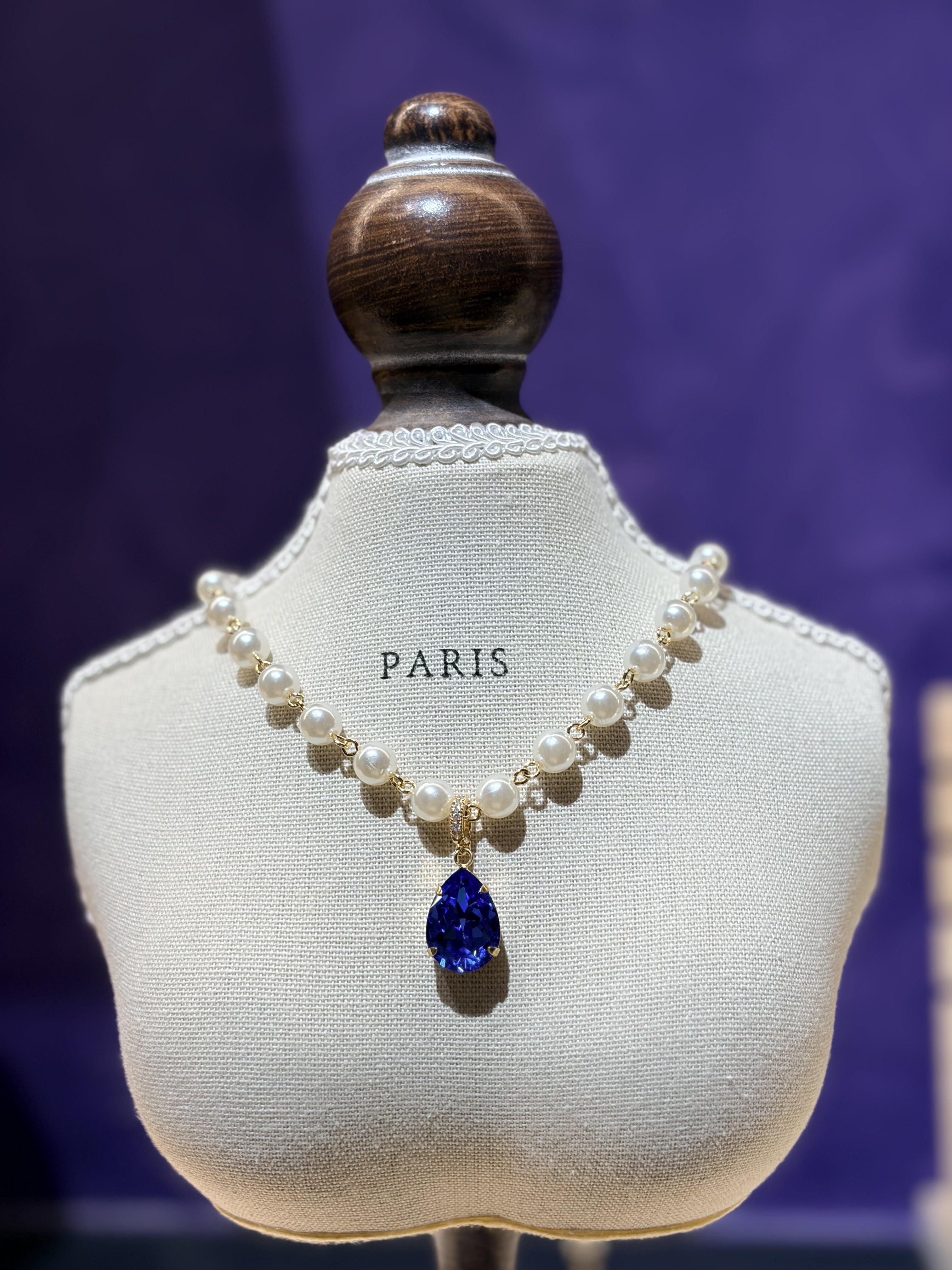 Salon de Peony 藍寶石項鍊