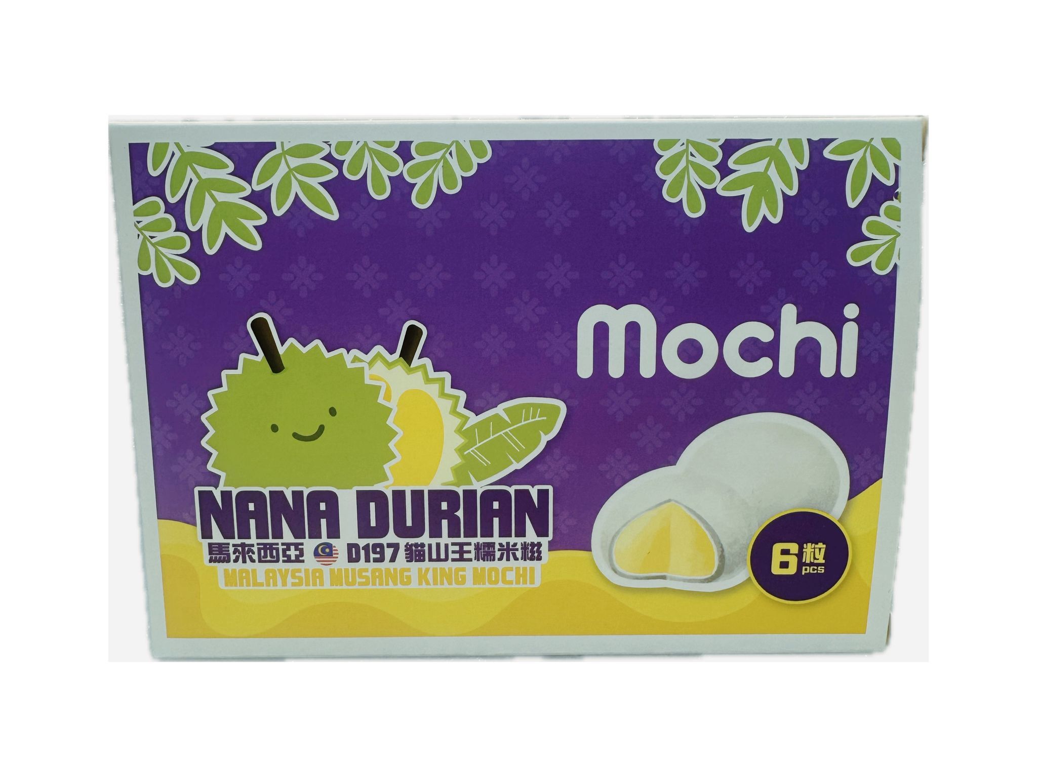 NANA DURIAN MOCHI 馬來西亞D197貓山王糯米糍(25g x6粒裝)