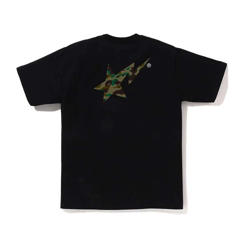 BAPE 1st Camo Bape Sta Tee 迷彩流星 短袖 黑色 BAPE-585 [台灣現貨]