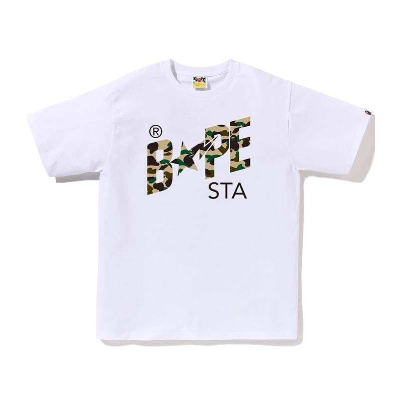 BAPE 1st Camo Bape Sta Tee 迷彩流星 短袖 白色 BAPE-584 [台灣現貨]