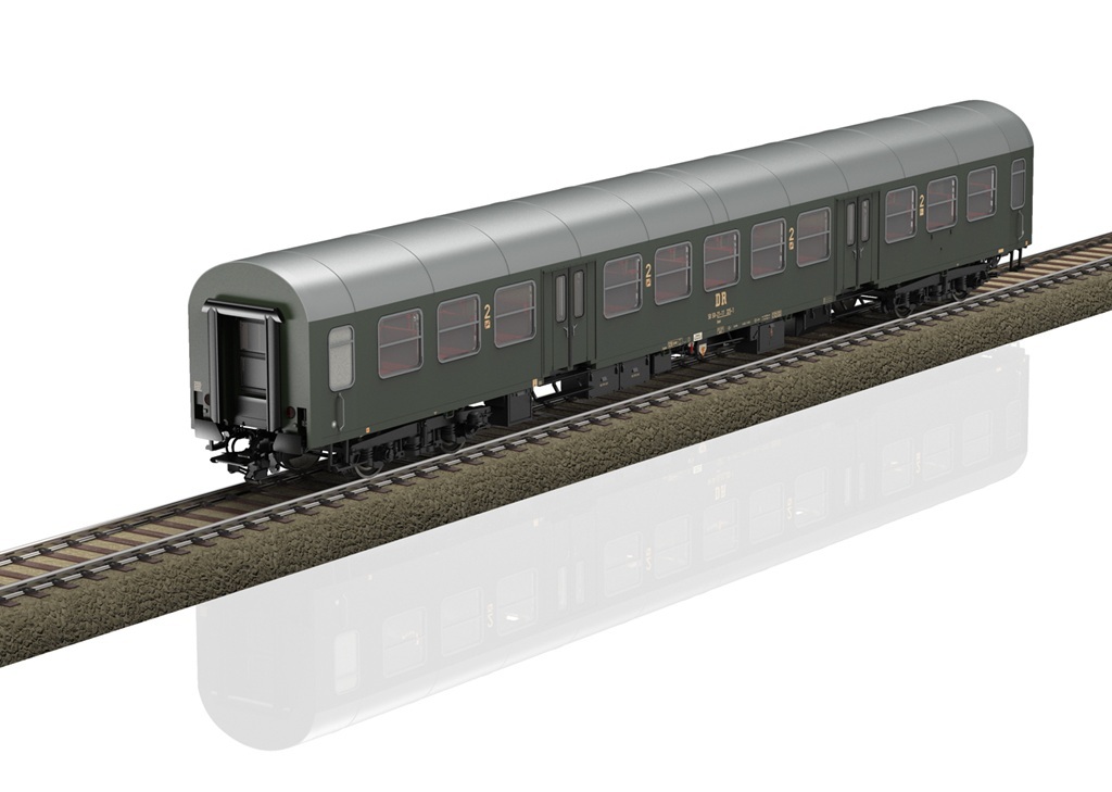 Trix 23180 HO Scale Halberstadt Center Entry Car Passenger Car Set 3-car crew