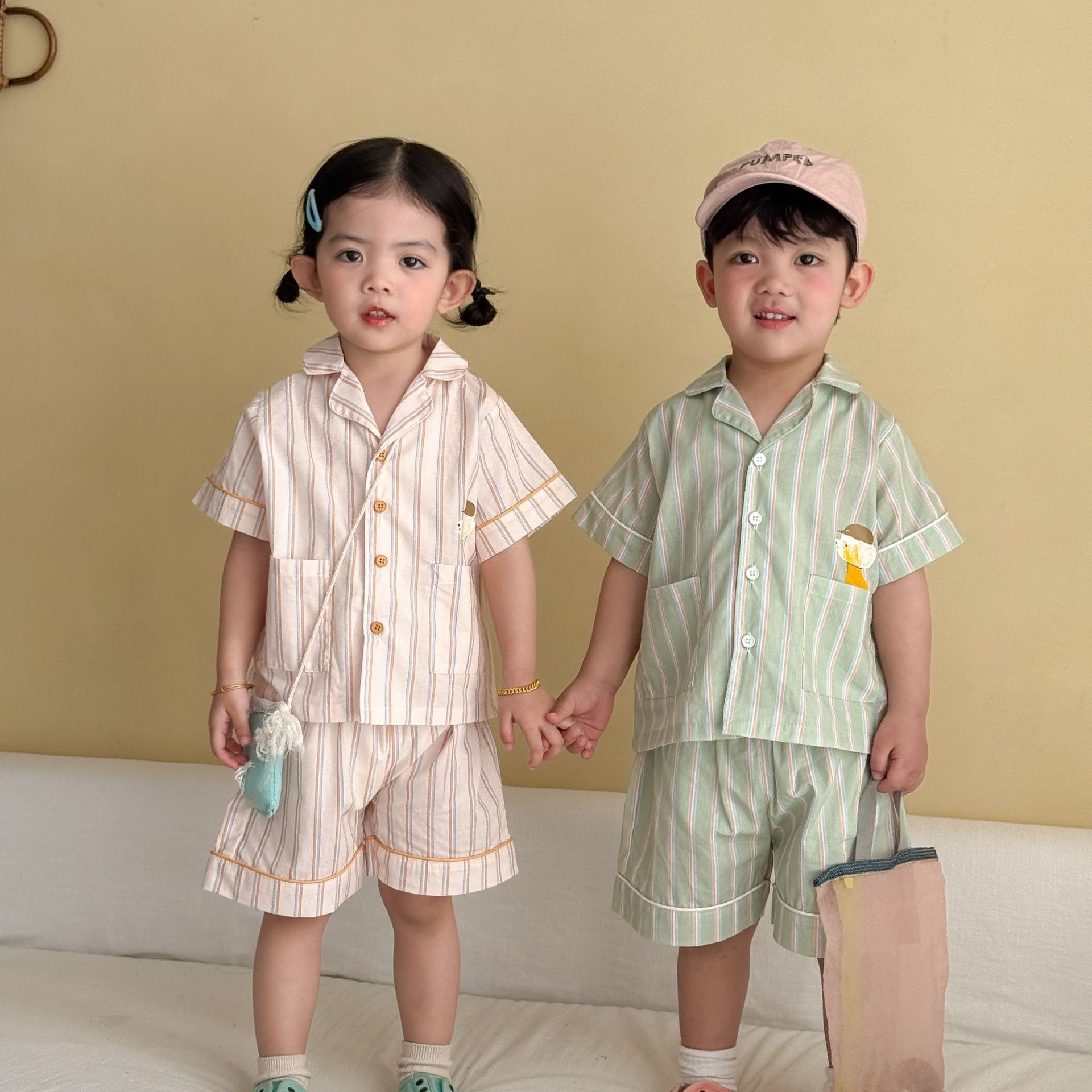 小狗直條家居服套裝