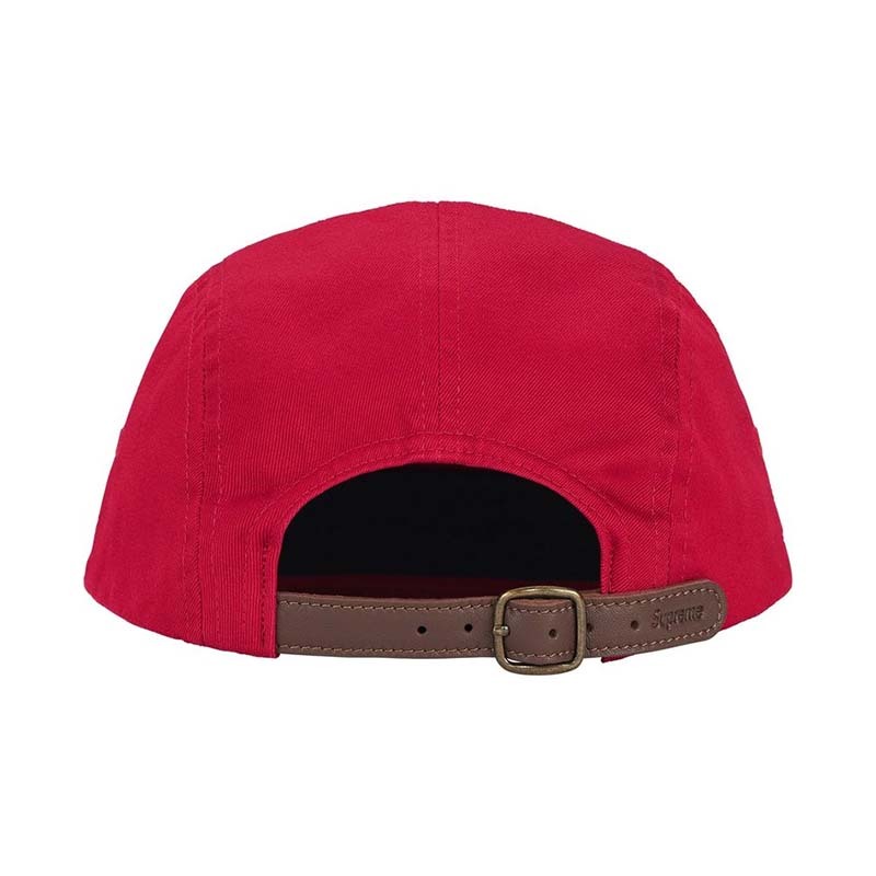 Supreme Washed Chino Twill Camp Cap 五分割帽 帽子 紅色 SS26H2-RD [台灣現貨]