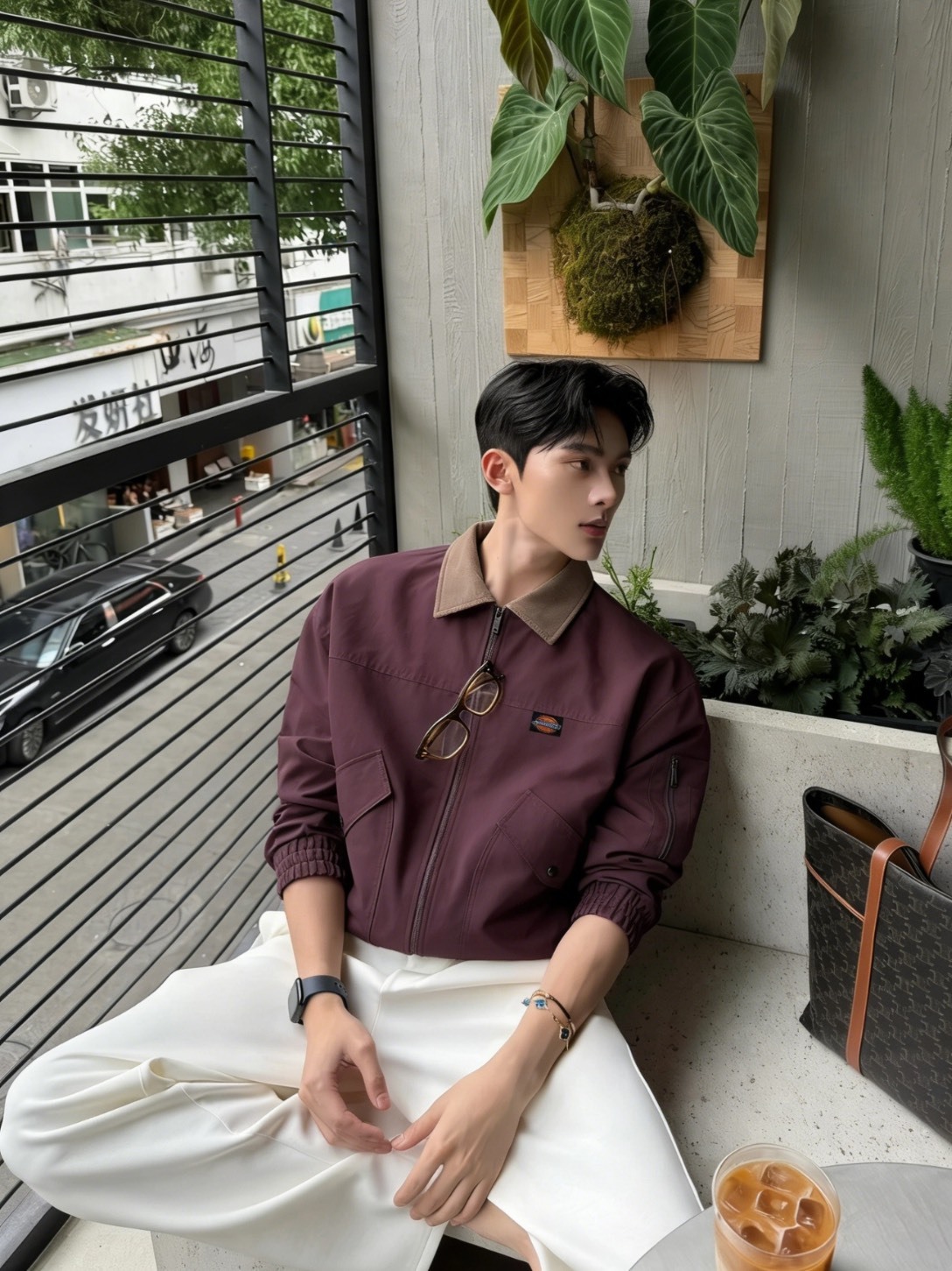 DICKIES 美式復古 巴恩風 撞色拼接 翻領 燈芯絨外套