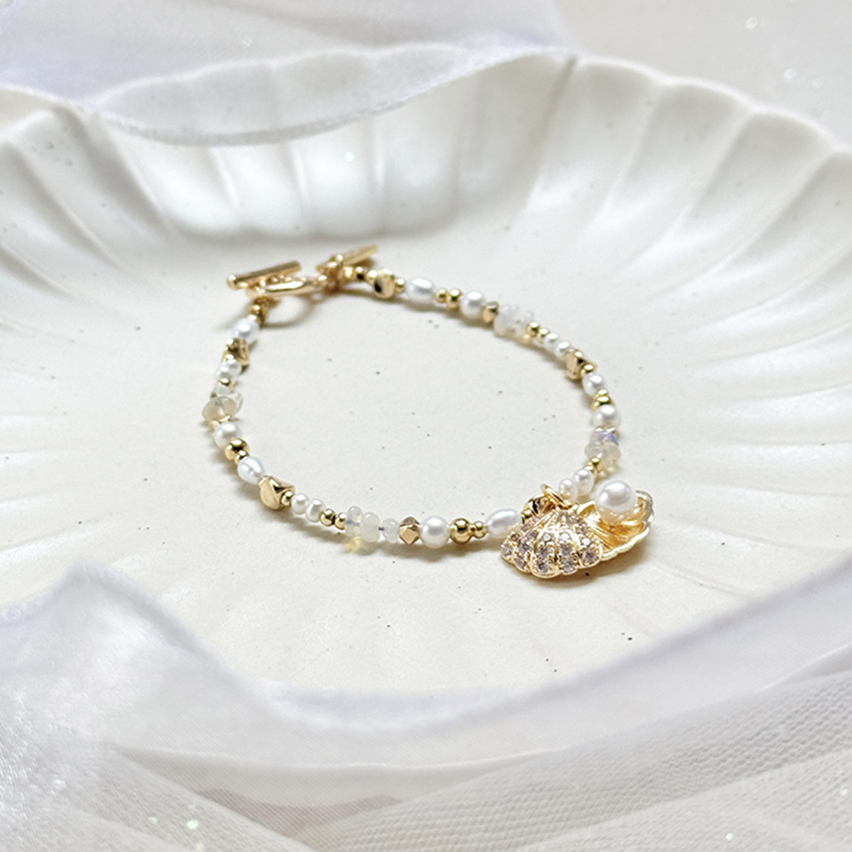 B05 / 母親節限定 • 拾個月的守護 • 連結 – 珍珠蛋白石 – 手鍊