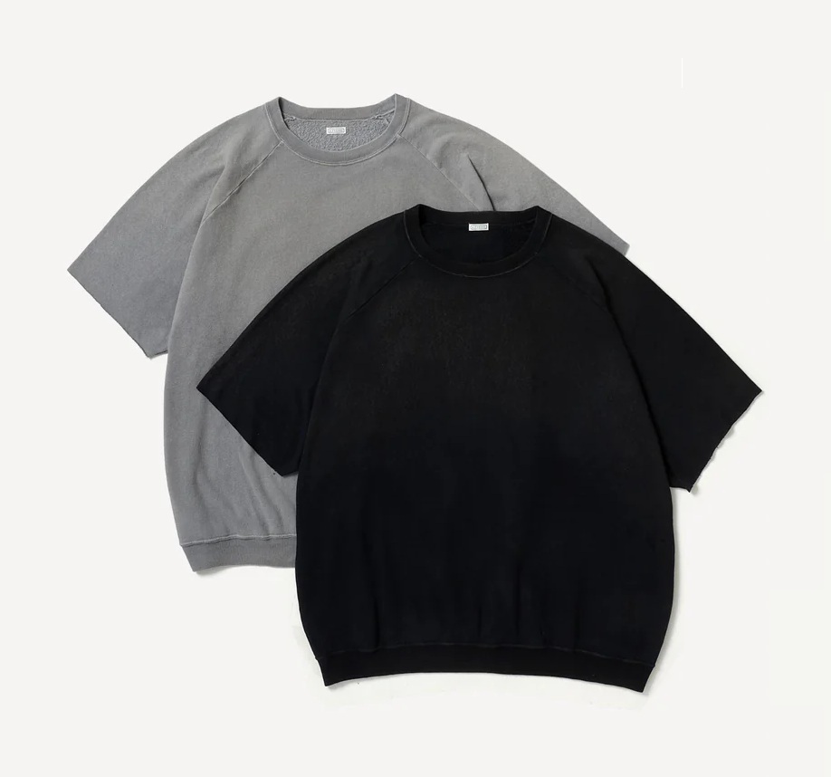 A.PRESSE 2026 VINTAGE LIGHT WEIGHT S/S SWEATSHIRT (26SAP-05-10) - PRE ORDER ITEM (預訂中)