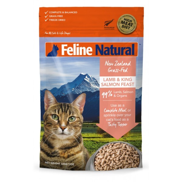 [8/5/2026近期試食裝優惠] K9 Feline Natural - [舊版] 凍乾脫水糧 羊肉三文魚盛宴 Freeze Dried Lamb & Salmon Feast 100g