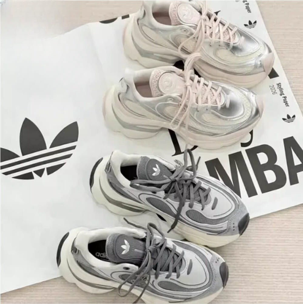 【Luxury】ADIDAS  Originals OZVENUZ 浮蝶鞋 寶寶藍 灰 銀粉 厚底 復古 慢跑鞋 老爹鞋 增高鞋 KJ3974 KK4674 KJ3975