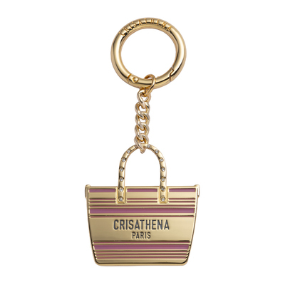 0519CT18-CRISATHENA-COLLECTION-Crisathena Legerete Keychain 金綠/ 金粉紅/ 銀綠/ 銀粉紅 (A18)