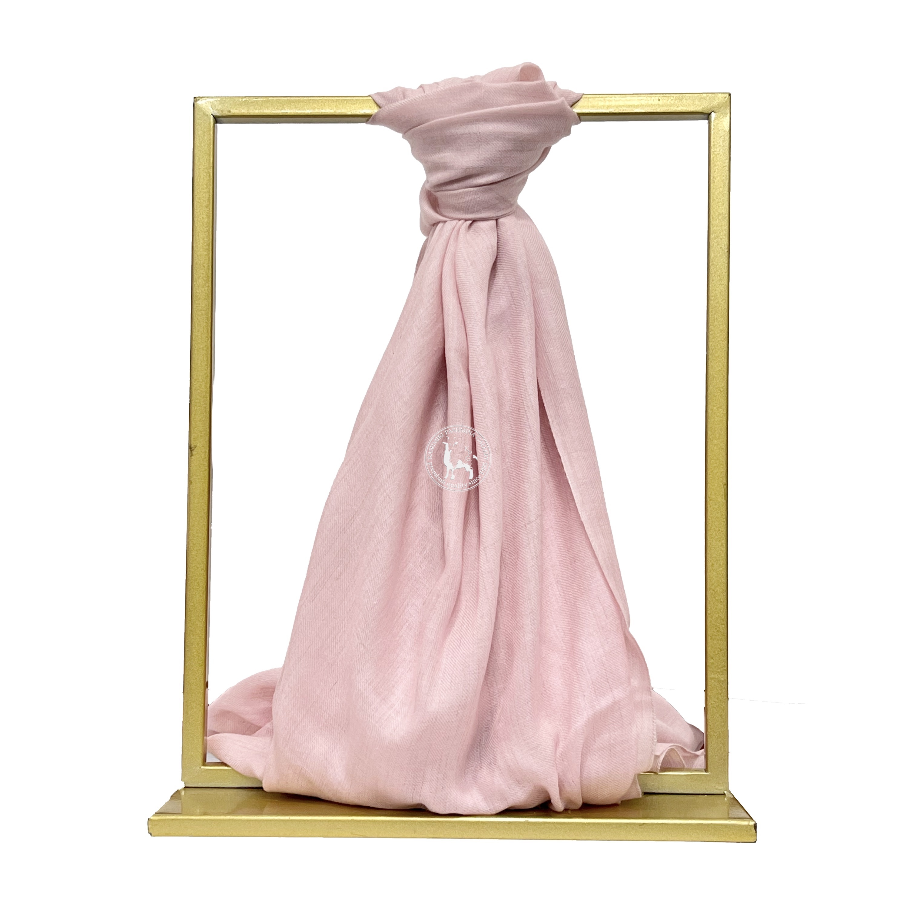 Pink Four-Layer Hand-Woven Shahmina Shawl