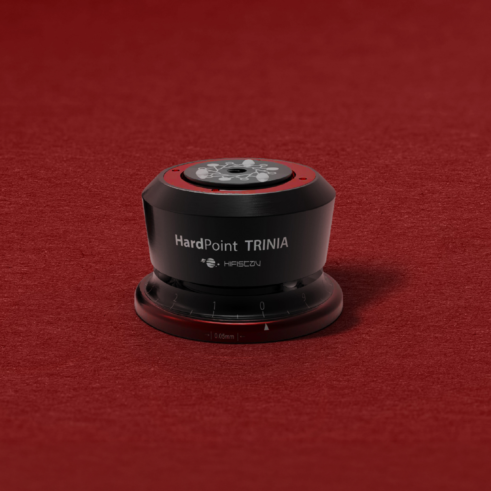 HiFiStay HardPoint Trinia 紅色背景產品外觀