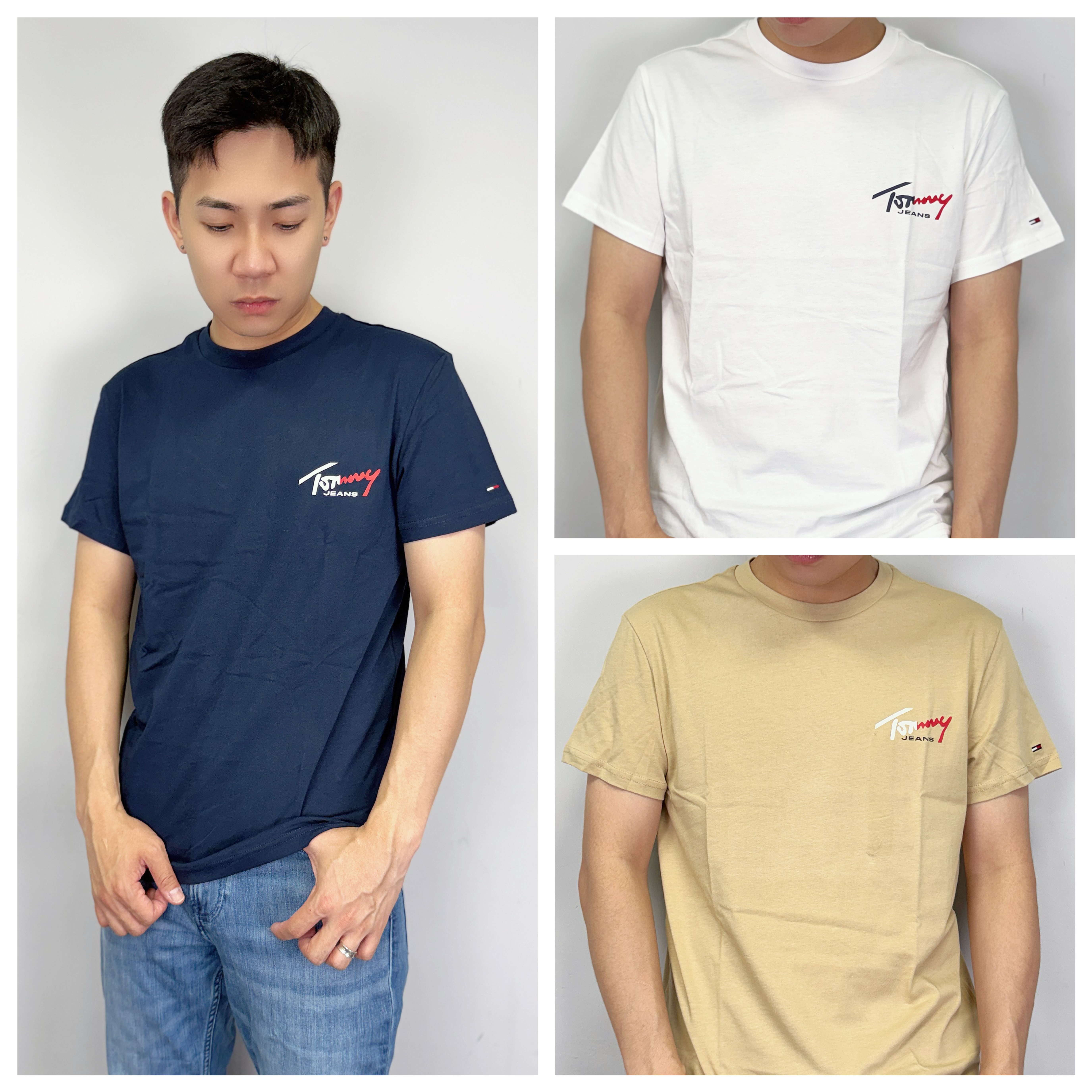 Tommy Jeans 雙色草寫小字母 短袖上衣 短T