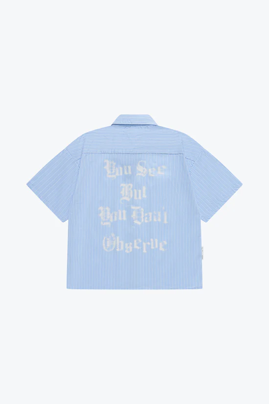 Sense Striped Spray Shirt - Light Blue | M26-02