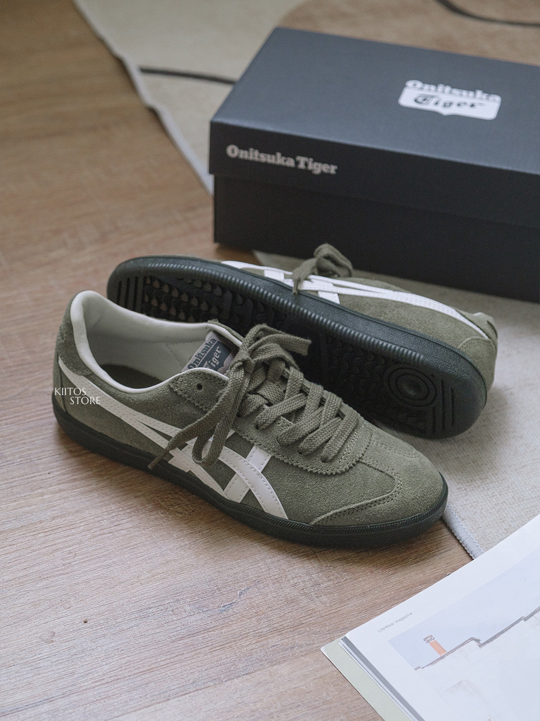 【預購】Onitsuka Tiger Tokuten 鬼塚虎 德訓鞋 墨綠色 軍綠 橄欖灰  女鞋 1183A907-300