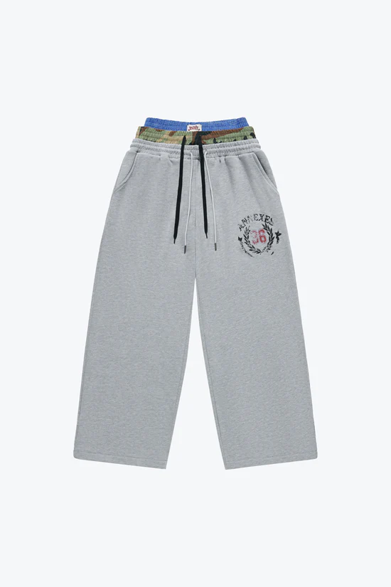 Sense 3 Layered Sweat Pants - Grey | L26-04