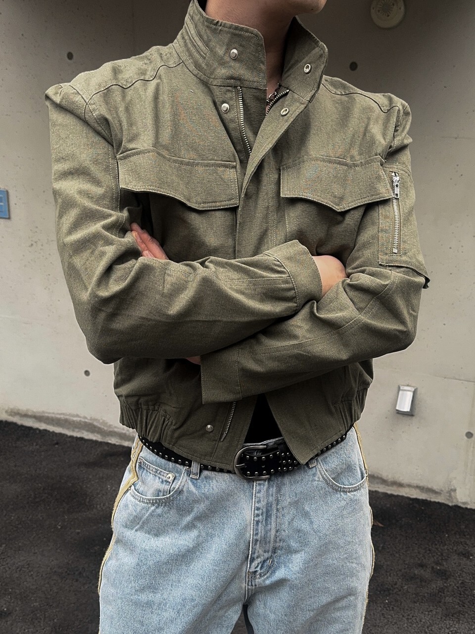 巴爾特軍裝短款夾克