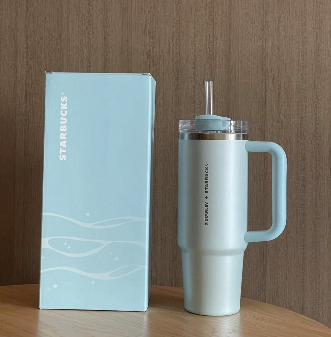 STARBUCKS x STANLEY 星巴克 聯名 湖水綠 冰壩杯 887ML