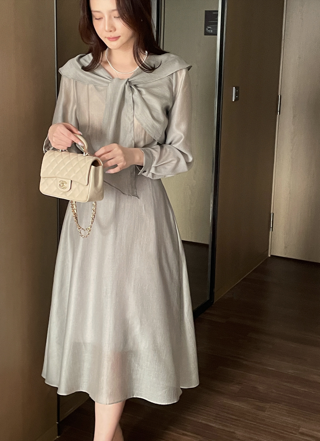 Vera 浪漫飄逸水手領洋裝  [ 3色 / Free]